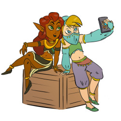 kristengish:The selfie queens of the Gerudo Desert