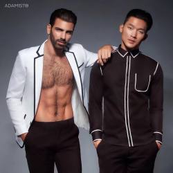 topmodelcentral:  Nyle DiMarco and Justin Kim for Adamist  ~