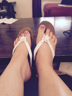 sierra-marie94:  My feet ðŸ’œ just got a pedi :)  Can i