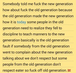 #Newgeneration vs #oldgeneration And you know I’m right