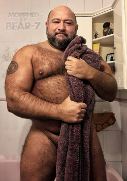 bear-tum: 91 Nice. Man with towel.