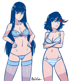 akairiot:  Break sketches – Trigger ladies~ Go here to support