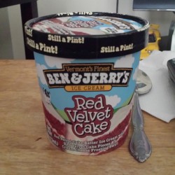 The good stuff #redvelvet #fatass #food #icecream