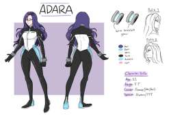 finally made a quick reference sheet for my oc Adara! feel free