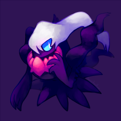 chocochaofun:  quick darkrai painting :> 