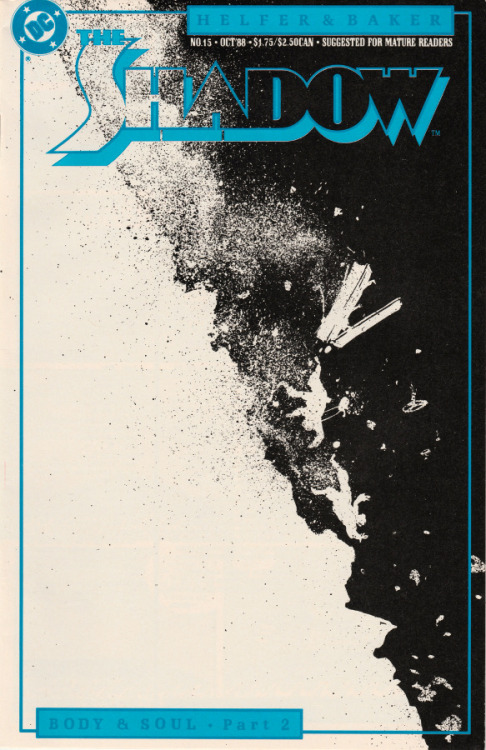 The Shadow, No. 15 (DC Comics, 1988). Cover art by Kyle Baker.From Anarchy Records in Nottingham.