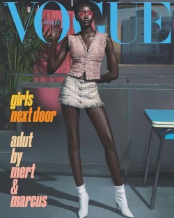 sinnamonscouture:    Adut Akech Covers Vogue Italia, April 2018