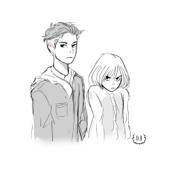 debbie-sketch:  Most intimidating couple to find on the streets 