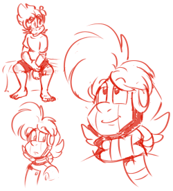 some dumpy Monte doodles because i dont remember how to draw