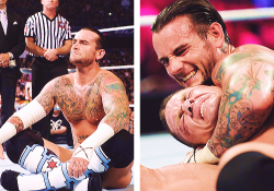 thecmpunk:  Money in The Bank 2011; CM Punk def. John Cena. New