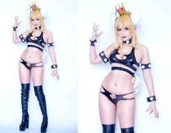 cute-cosplay-babe:Bowsette by Hana Bunny