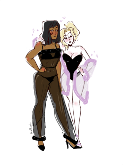 sealfarts:recent commissions of cute wlw ships for a couple of