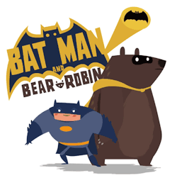 dcu:  caleatkinson:  The Adventures of Batman and Bear-Robin!In
