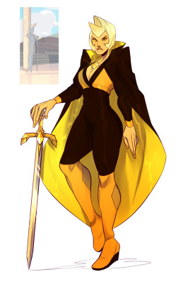 brideake:  i really wanted to draw a yellow diamond. this is