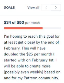 Getting really close to hitting my goal so if you’re interested