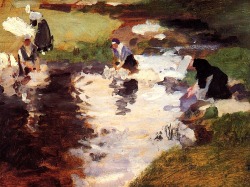 bofransson:  Washerwomen, 1880 John Singer Sargent