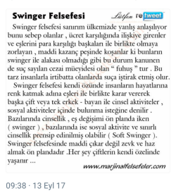 SWİNGER FELSEFESİ