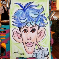 Caricature!    From the opening of the Higher Purpose show at