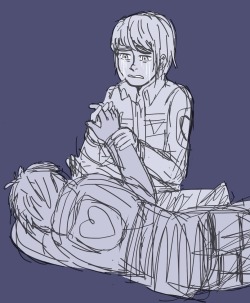 dolphinonion:  Armin still holds Eren’s hand sometimes because