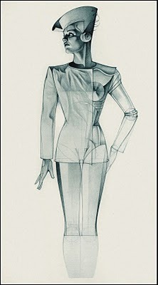 Amazing retro future fashion illustration by George Stavrinos.
