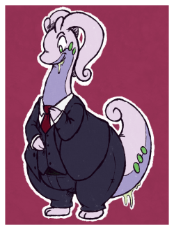/vp/ request:“Requesting Goodra in a business suit, looking