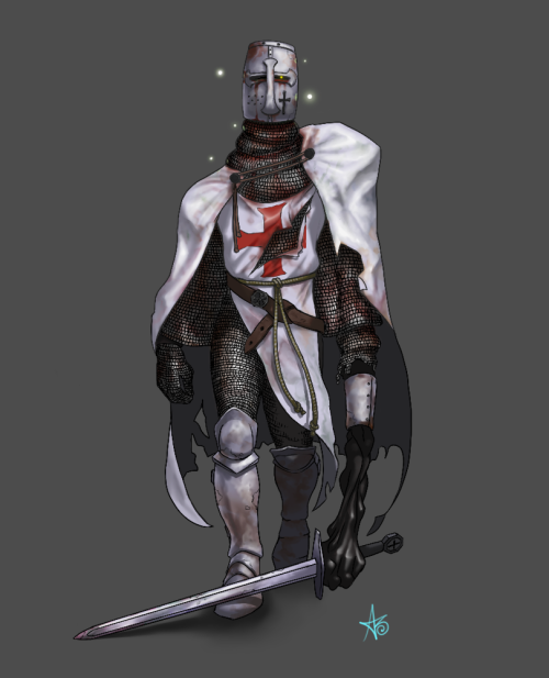 qadmonster:Ko-fi Dooble  “A knight who went too deep into a