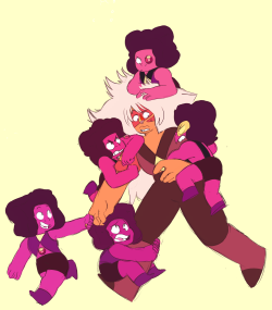 kaceart:  jasper and the rubies :> drawn last month for patreon!