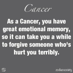 isthiishq:  Emotional and forgiving #Cancer #zodiacfacts #zodiac