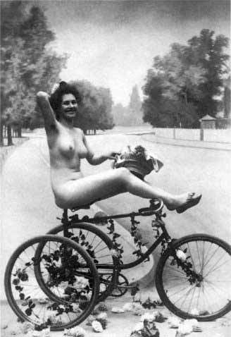 So we’ve  gotten approximately 150 new followers in the last 48 hours and you know what that means…  More Nude Velocipedestriennes!!!!!!  Hello and welcome new people! We’re exactly what it says on the tin, except there are also a lot