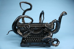 culturenlifestyle:  An Octopus Typewriter by Courtney Brown Oakland