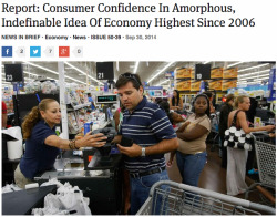 theonion:  Report: Consumer Confidence In Amorphous, Indefinable