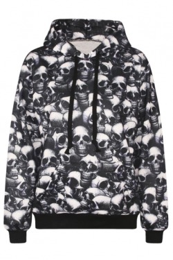 creepyartetc:  Skull Print : Hoodie. Skirt . TankUnicorn Print