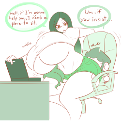 alilionheart:  theycallhimcake:  Quick doodle based on the misadventures of myself and my good friend Alie. Well, there was only one chair anyways…  Oh my god this is truly just amazing and yes I can be that forward ^_^ 