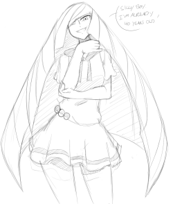 zeromomentaii:  Some Lusamine doodles.  In Lillies outfit. (coulda