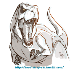 crazy-go-lucky:  dead-stray-cat:  Yay i can still draw Dinosaurs!