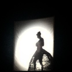 Shadows and light during a great burlesque act! #burlesquehalloffame