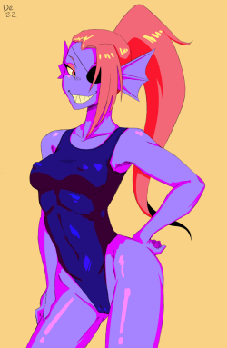 dezzone:  undyne + shading practice