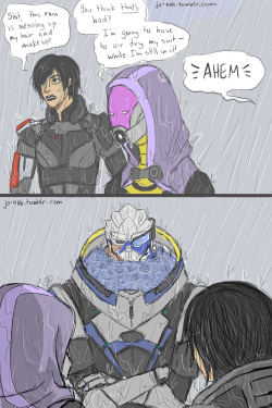 jo-nah:  Garrus doesn’t want to hear about who has it bad right