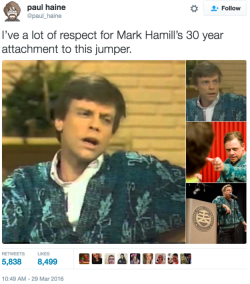 buzzfeed:  buzzfeedgeeky:  we don’t deserve mark hamill tbh