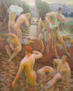beyond-the-pale: Henry Lamb, R.A., (1883-1960) Troops Bathing