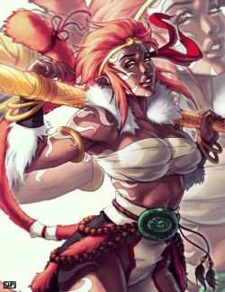 suppa-rider:  Lady Wukong   - High-Res available trough my Patreon-For