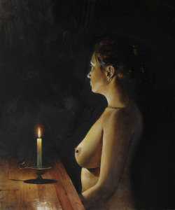 artbeautypaintings:  Waiting - Atanas Matsoureff