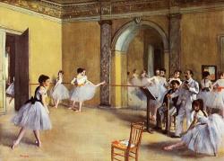 impressionism-art: Dance Class at the Opera  1872   Edgar Degas