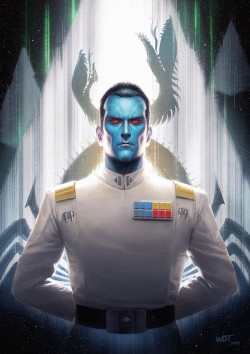 cyberclays:   Grand Admiral Thrawn  - Star Wars fan art by  Darren