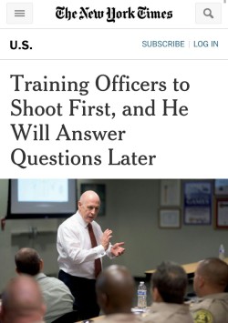 shortheaux:  blackkidzen:  darvinasafo:  http://m.dailykos.com/story/2015/08/03/1408341/-Psychologist-openly-admits-he-trains-police-officers-to-shoot-first-and-ask-questions-later