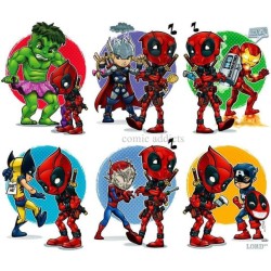 #deadpool #hulk #thor #ironman #wolverine #spiderman #captianamerica