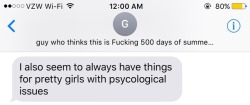 rawkiss:   pagetbewbster: this is it… the worst text a guy