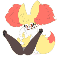 sinfulhyena: - Old Drawing- A Braixen i drew quite a while ago