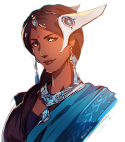 no-crowns-for-kings:  wanted to draw symmetra in traditional