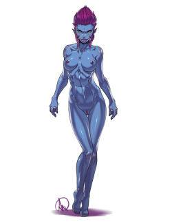 ganassaartwork:  The League of Legends week continue!Here comes Evelynn reworked… nude version!Who will be the next one? Enjoy! 